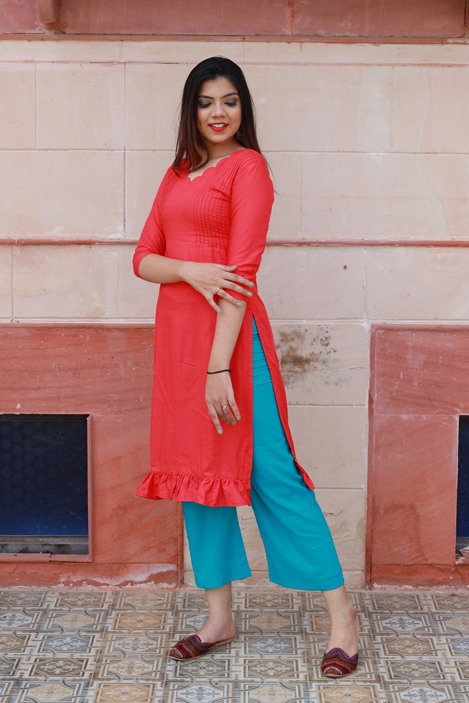 Keshubaba Indian Kurtis for Women Indian Style Crepe Short Kurta Kameez  Printed Designs Tunics Tops for Jeans Leggings (Blue/Medium) at Amazon  Women's Clothing store